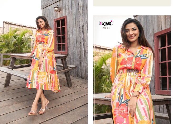 Anokhi By 1 Love Ak-01 To AK-06 Party Wear Kurtis Catalog